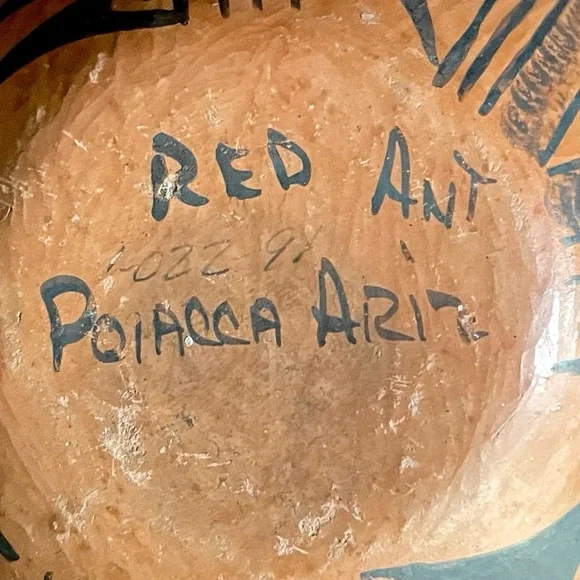 Hopi pottery from Polacca, AZ, numbered - Picture 8 of 8